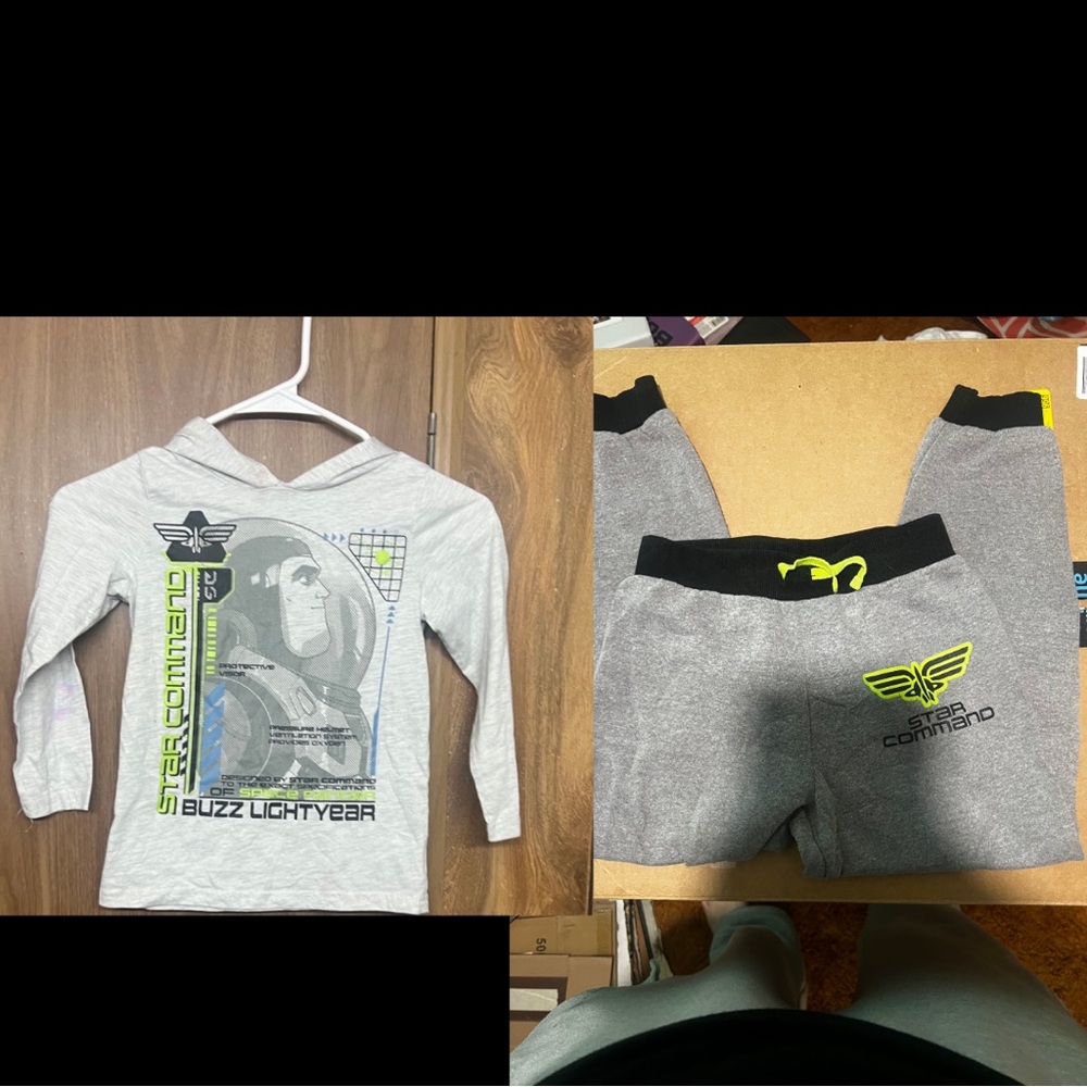 Disney Buzz Lightyear Gray Pajama Set